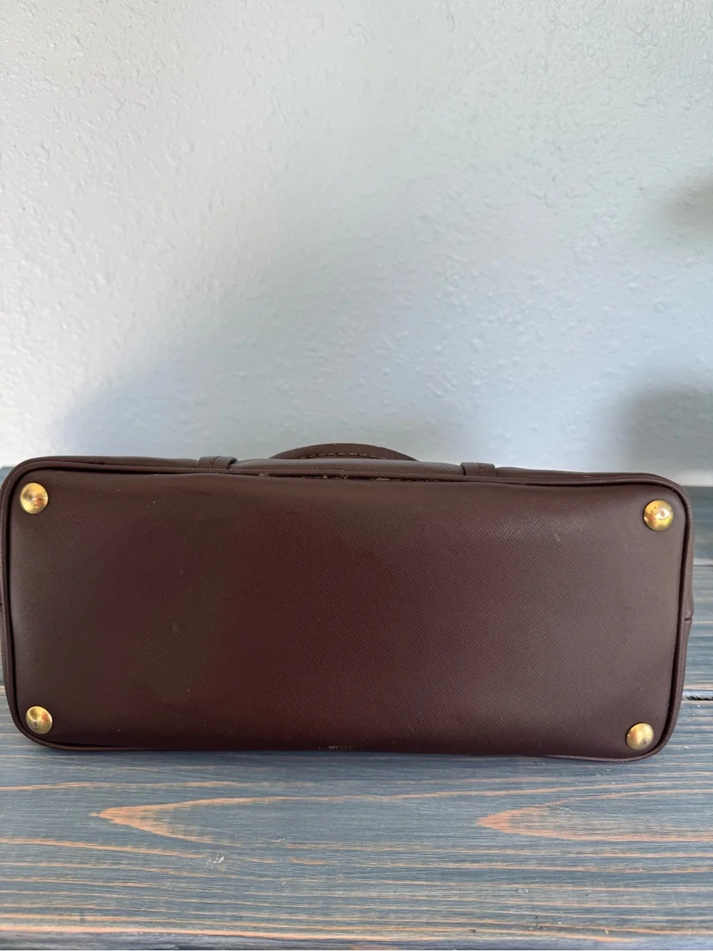 Coach Chocolate Brown Leather Dome Satchel with Gold Hardware